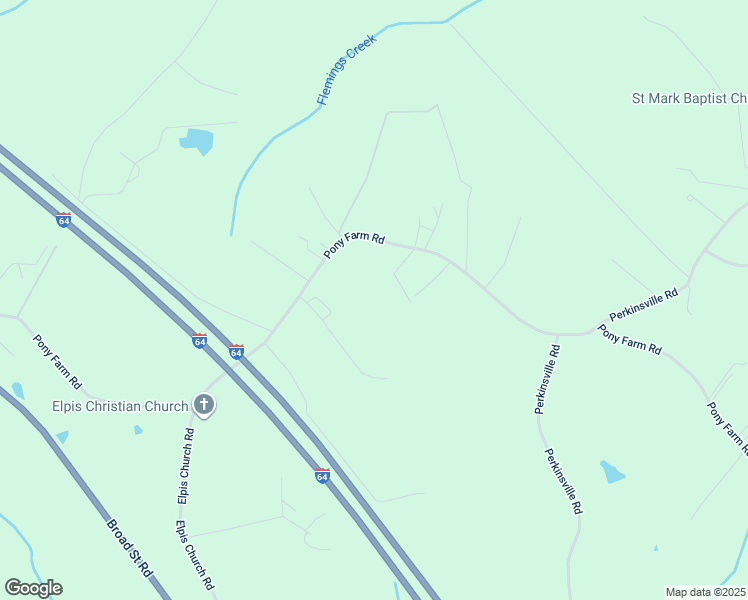map of restaurants, bars, coffee shops, grocery stores, and more near 2263 Pony Farm Road in Maidens