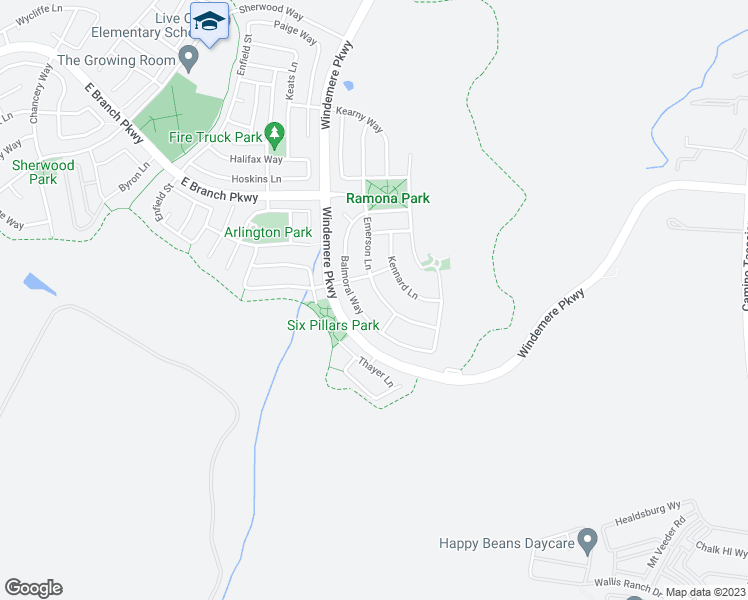 map of restaurants, bars, coffee shops, grocery stores, and more near 7022 Emerson Lane in San Ramon