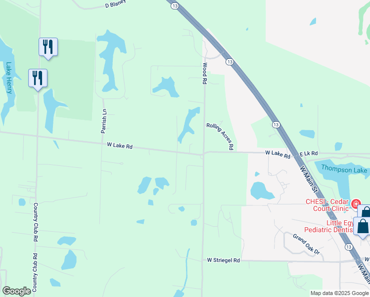 map of restaurants, bars, coffee shops, grocery stores, and more near 24-56 Park Drive in Murphysboro