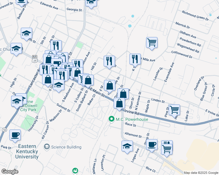 map of restaurants, bars, coffee shops, grocery stores, and more near 509 Hillsdale Avenue in Richmond