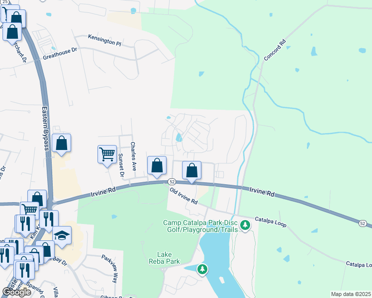 map of restaurants, bars, coffee shops, grocery stores, and more near 585 Regency Circle in Richmond