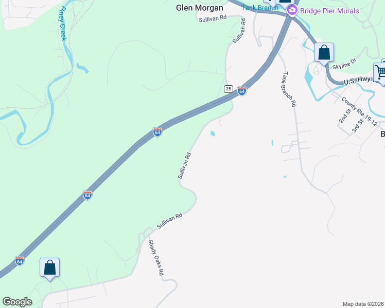map of restaurants, bars, coffee shops, grocery stores, and more near 617 Sullivan Rd in Beaver