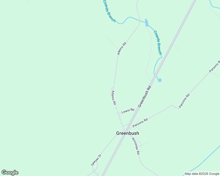 map of restaurants, bars, coffee shops, grocery stores, and more near 21392-21432 Adams Road in Greenbush