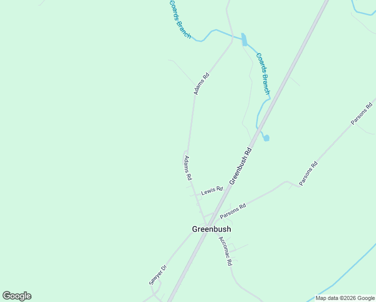 map of restaurants, bars, coffee shops, grocery stores, and more near 21392 Adams Road in Greenbush