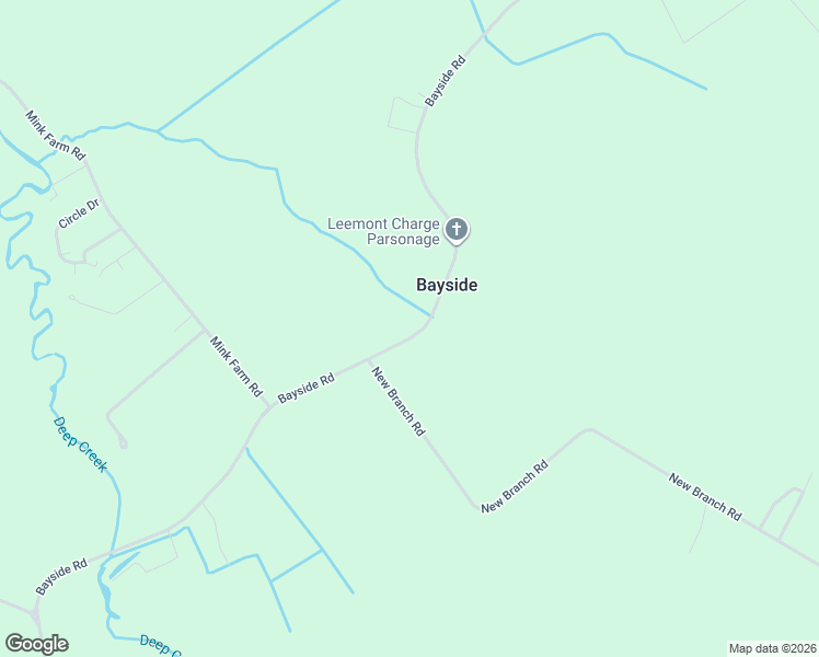 map of restaurants, bars, coffee shops, grocery stores, and more near 21491-21519 Bayside Road in Onancock