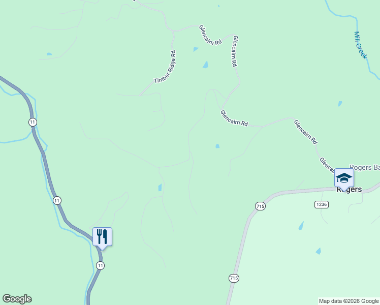 map of restaurants, bars, coffee shops, grocery stores, and more near Left Fork Rogers Road in Campton