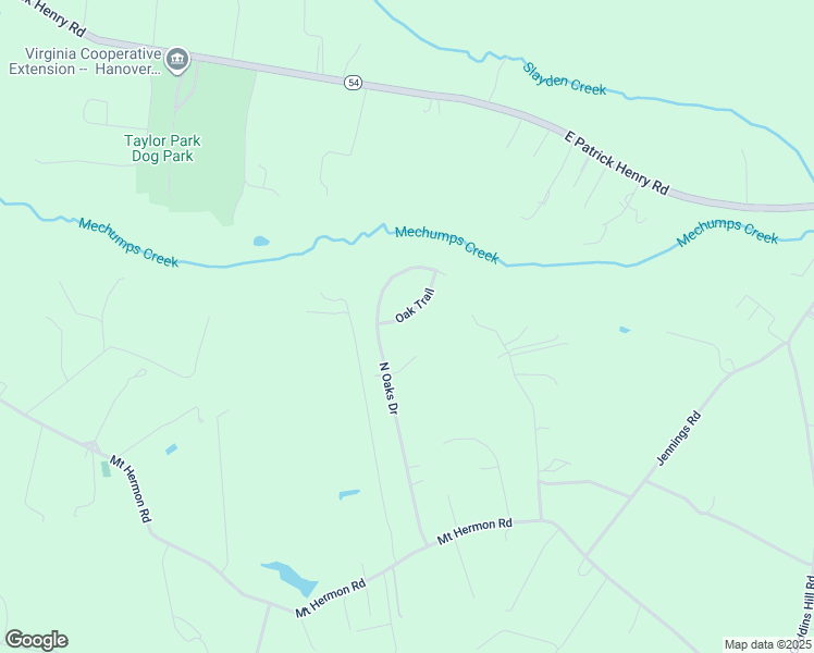 map of restaurants, bars, coffee shops, grocery stores, and more near 9323 Oak Trail in Ashland