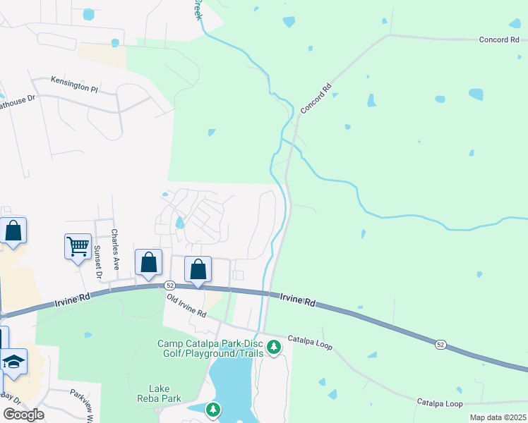 map of restaurants, bars, coffee shops, grocery stores, and more near 329 Oxford Circle in Richmond