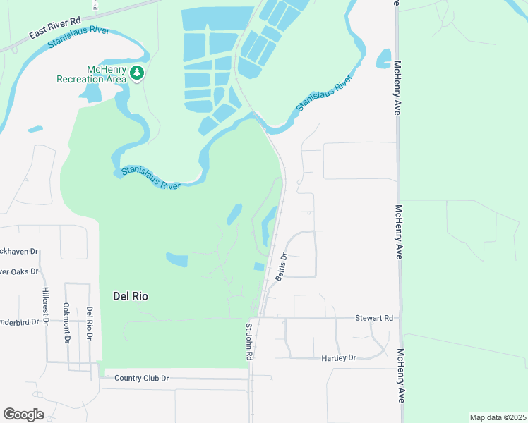 map of restaurants, bars, coffee shops, grocery stores, and more near 7416 Del Cielo Way in Modesto