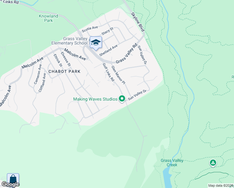 map of restaurants, bars, coffee shops, grocery stores, and more near 11321 Golf Links Road in Oakland