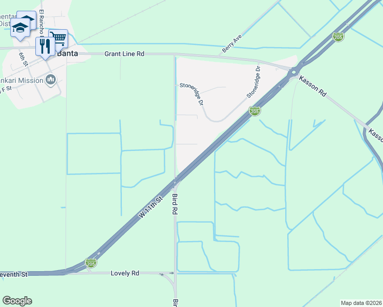 map of restaurants, bars, coffee shops, grocery stores, and more near 4430 West Pine Haven Drive in Banta