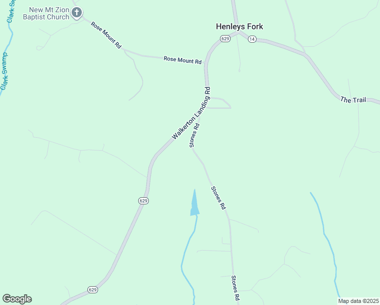 map of restaurants, bars, coffee shops, grocery stores, and more near 1623 Stones Road in Walkerton