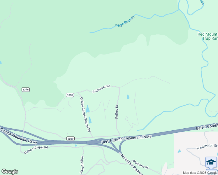 map of restaurants, bars, coffee shops, grocery stores, and more near 440 East Spencer Road in Campton