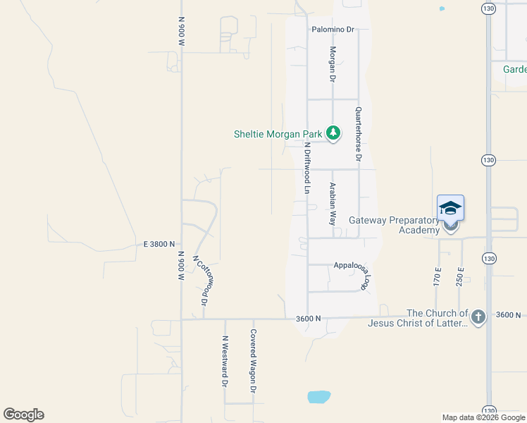 map of restaurants, bars, coffee shops, grocery stores, and more near 3893 East Aspen Circle in Enoch