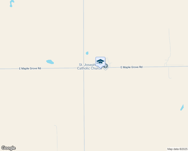 map of restaurants, bars, coffee shops, grocery stores, and more near 12917 East Maple Grove Road in Mount Hope