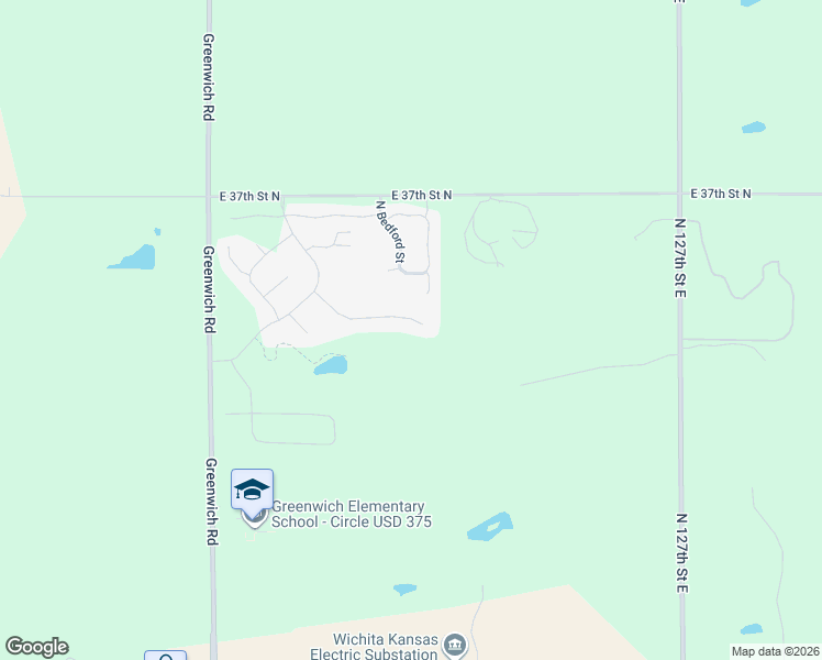 map of restaurants, bars, coffee shops, grocery stores, and more near 12200 East 4 Oaks Street in Wichita