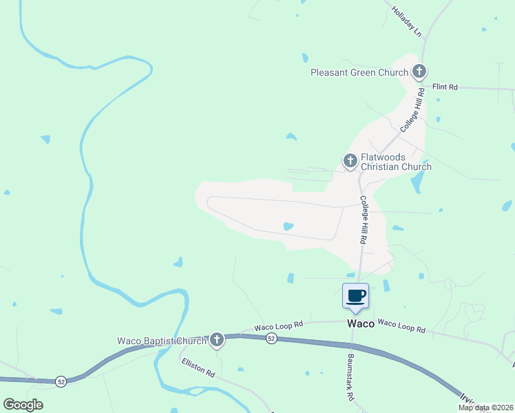 map of restaurants, bars, coffee shops, grocery stores, and more near 178 Waco Heights in Waco