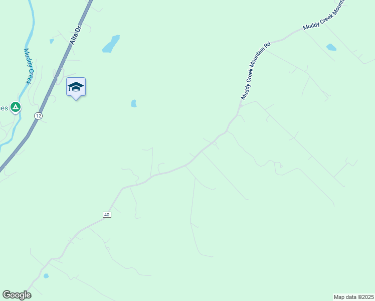 map of restaurants, bars, coffee shops, grocery stores, and more near 2663 Muddy Creek Mountain Road in Alderson