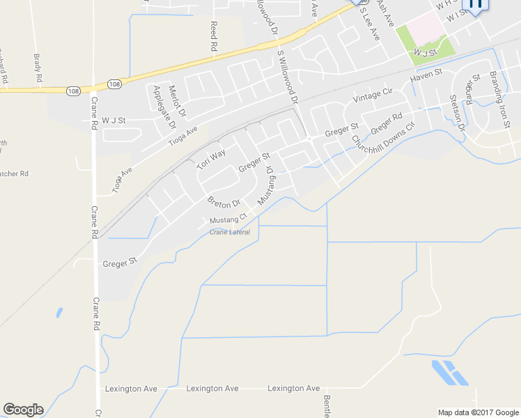 map of restaurants, bars, coffee shops, grocery stores, and more near 2279 Mustang Drive in Oakdale