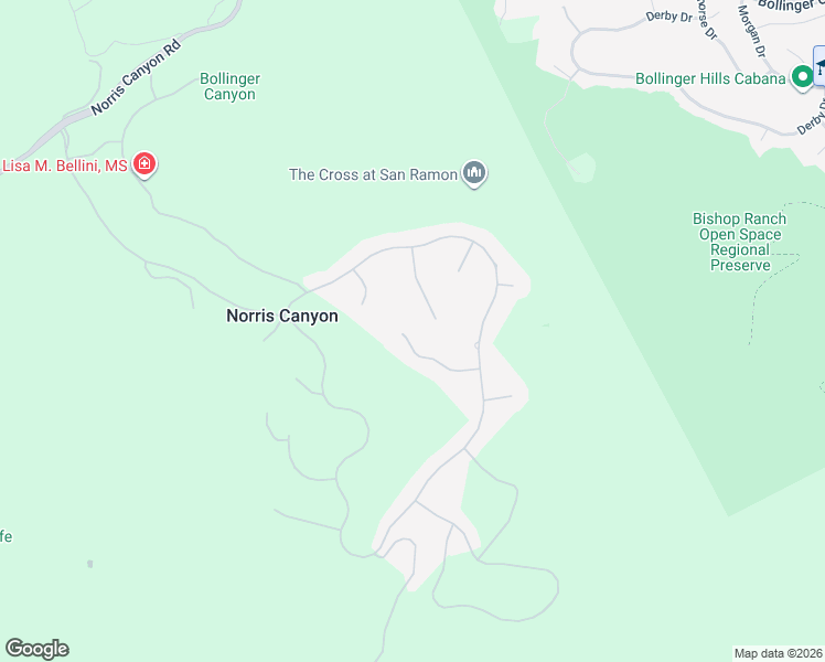 map of restaurants, bars, coffee shops, grocery stores, and more near 548 Wycombe Court in San Ramon