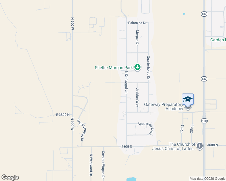 map of restaurants, bars, coffee shops, grocery stores, and more near 3945 Driftwood Lane in Enoch