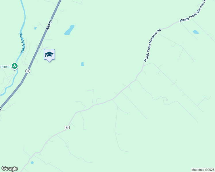 map of restaurants, bars, coffee shops, grocery stores, and more near 2663 Muddy Creek Mountain Road in Alderson