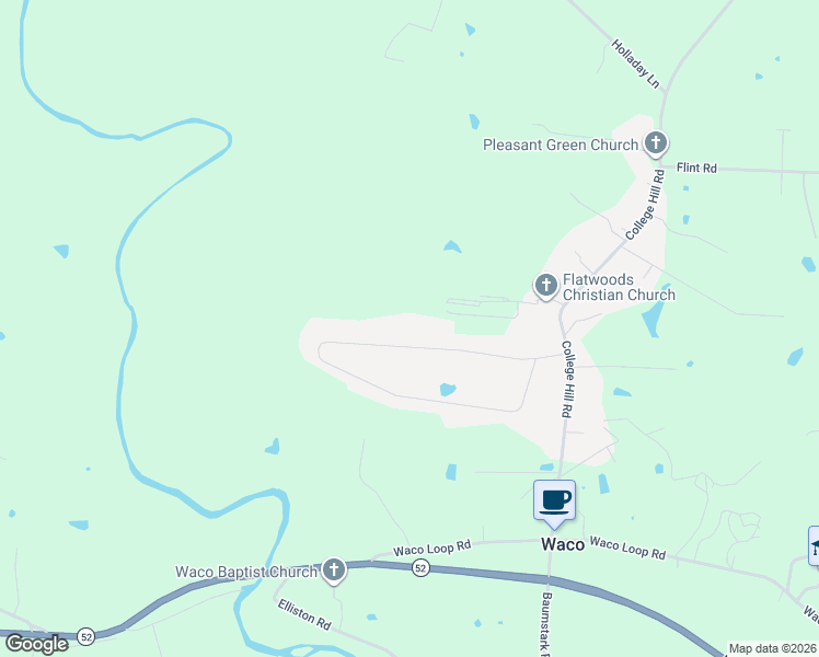 map of restaurants, bars, coffee shops, grocery stores, and more near 178 Waco Heights in Waco