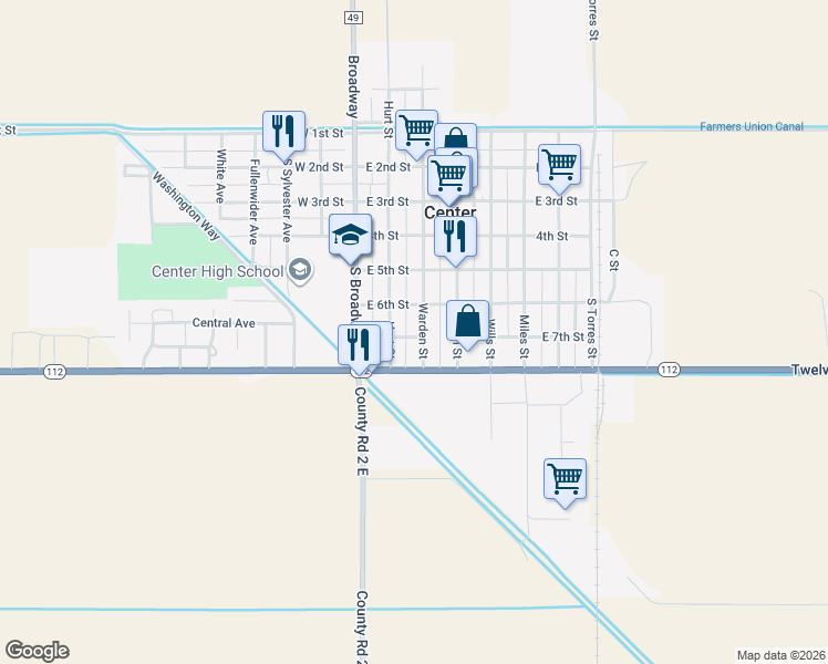 map of restaurants, bars, coffee shops, grocery stores, and more near 71C East 7th Street in Center