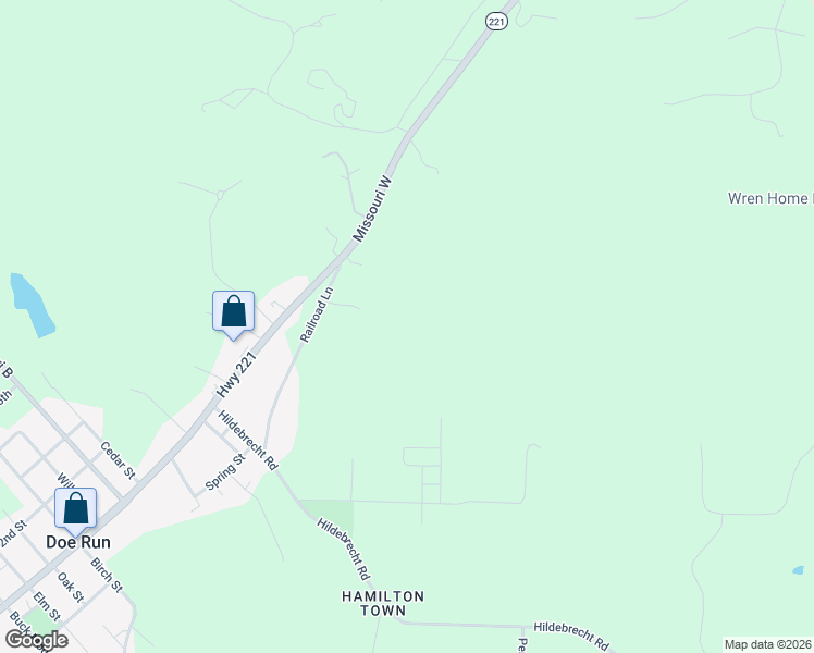 map of restaurants, bars, coffee shops, grocery stores, and more near None in Doe Run