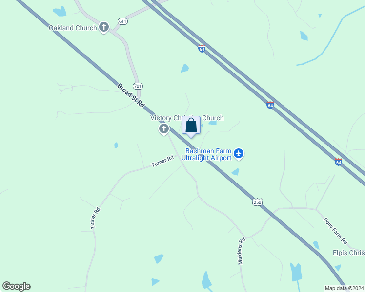 map of restaurants, bars, coffee shops, grocery stores, and more near 2567 Broad Street Road in Gum Spring