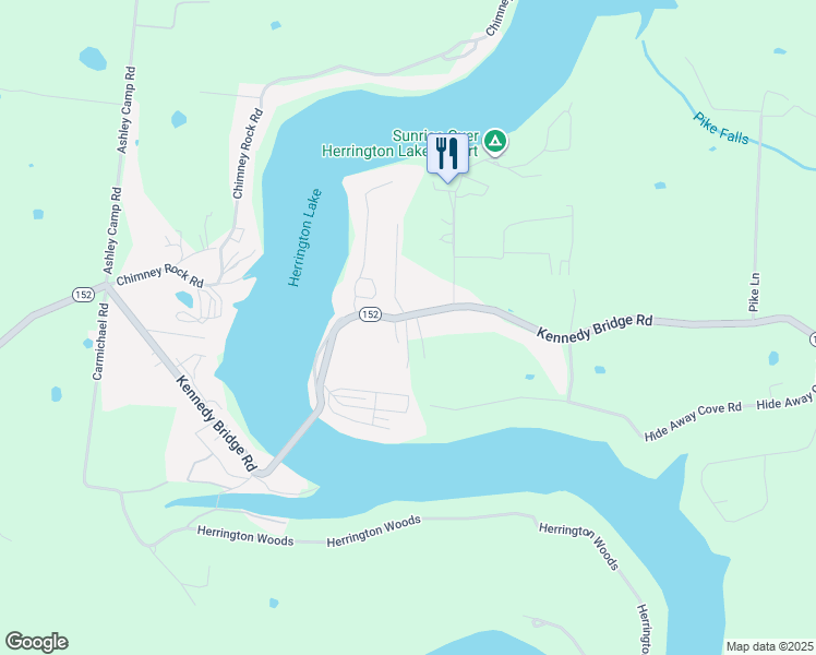 map of restaurants, bars, coffee shops, grocery stores, and more near 4453 Kennedy Bridge Road in Lancaster