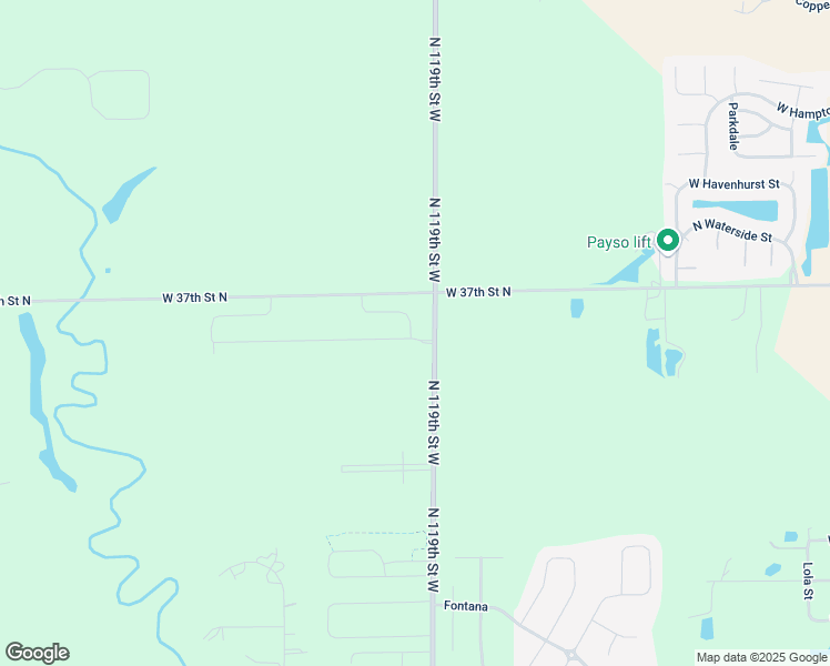 map of restaurants, bars, coffee shops, grocery stores, and more near 12001-13005 West 37th Street North in Maize