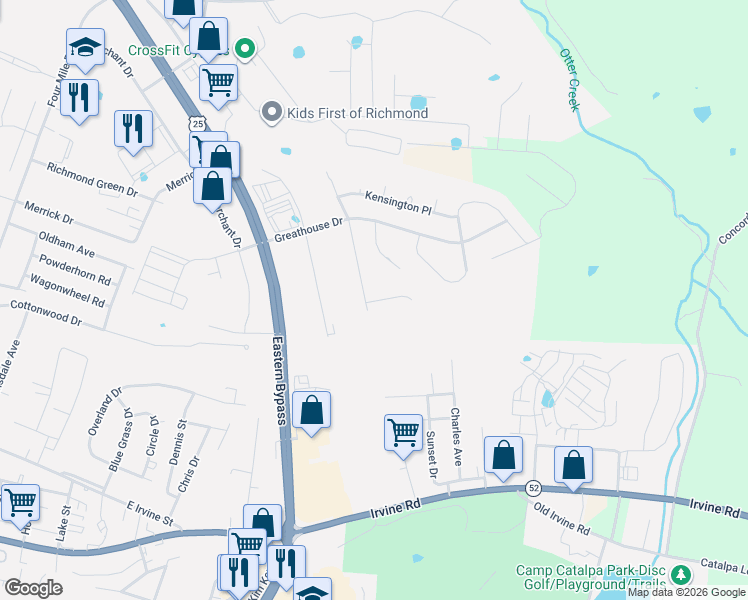 map of restaurants, bars, coffee shops, grocery stores, and more near 317 Dylan Court in Richmond