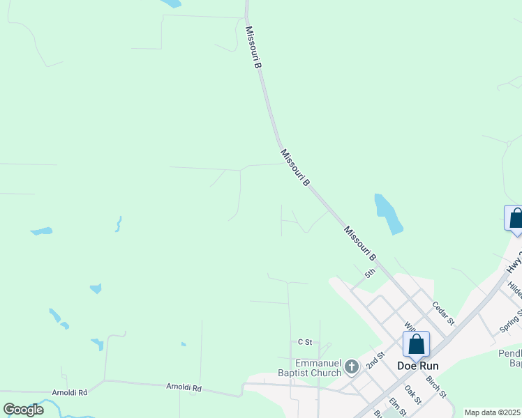 map of restaurants, bars, coffee shops, grocery stores, and more near 2915 Sherrill Road in Doe Run