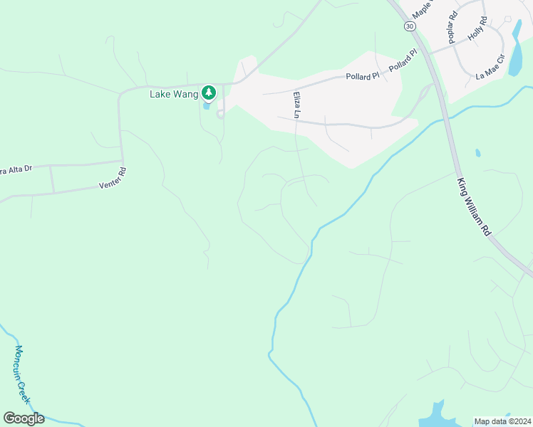 map of restaurants, bars, coffee shops, grocery stores, and more near 115 Leonard Way in Aylett