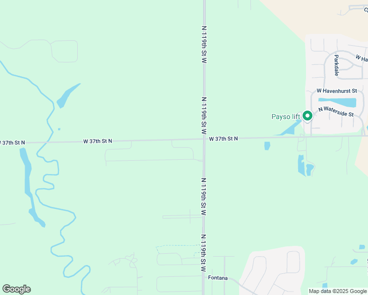 map of restaurants, bars, coffee shops, grocery stores, and more near 12001-13005 West 37th Street North in Maize