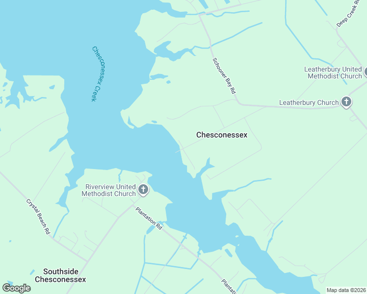 map of restaurants, bars, coffee shops, grocery stores, and more near 21270-21320 Pruitt Lane in Onancock