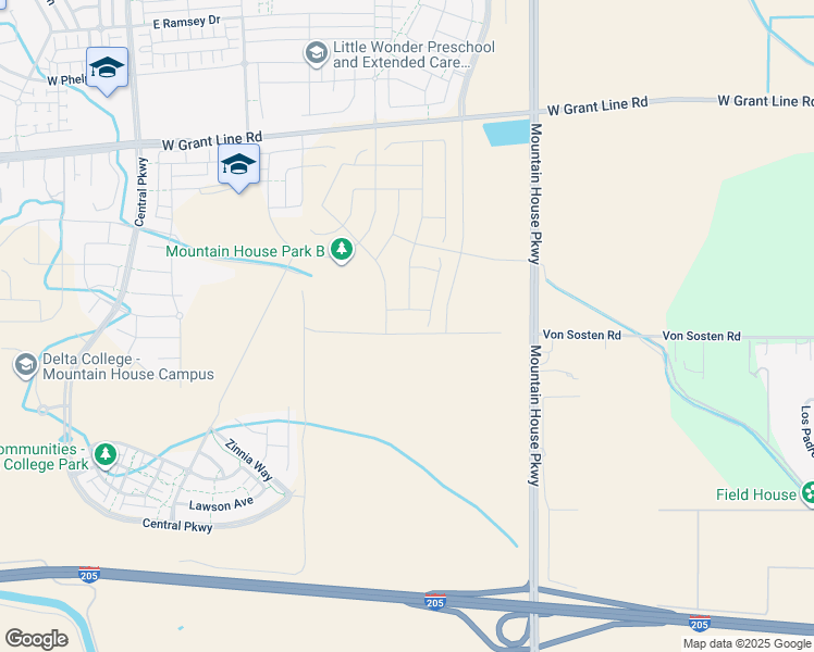 map of restaurants, bars, coffee shops, grocery stores, and more near 539 East Fiorino Street in Tracy