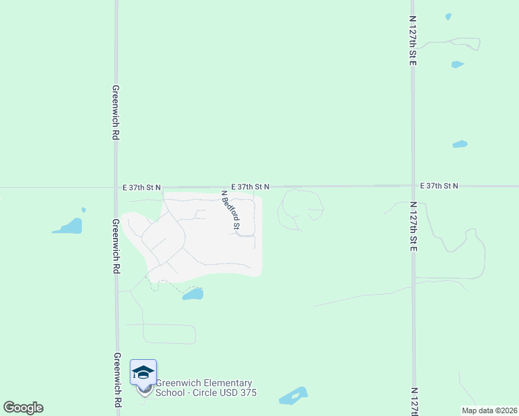 map of restaurants, bars, coffee shops, grocery stores, and more near 12101 East 37th Street North in Wichita