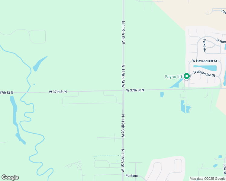 map of restaurants, bars, coffee shops, grocery stores, and more near 12000-12798 West 37th Street North in Maize