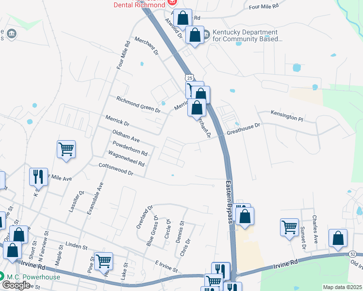 map of restaurants, bars, coffee shops, grocery stores, and more near 1016 Duckhorn Drive in Richmond