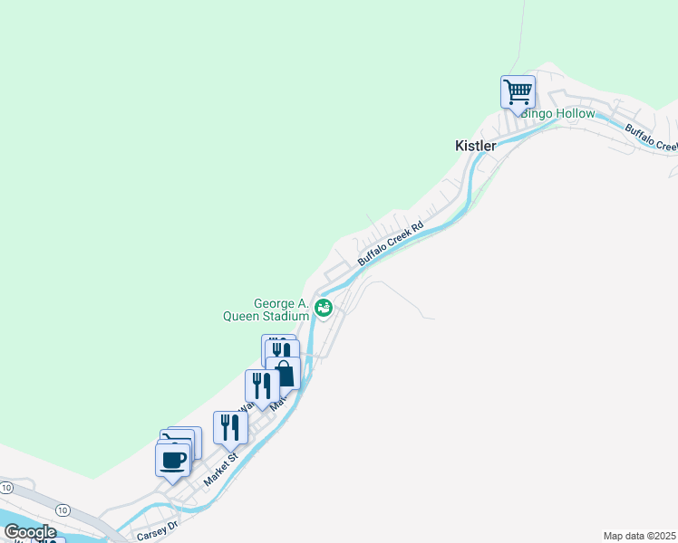 map of restaurants, bars, coffee shops, grocery stores, and more near 104 Beech Street in Man