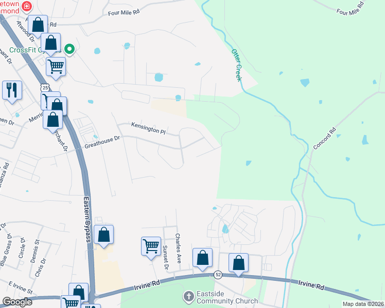 map of restaurants, bars, coffee shops, grocery stores, and more near 812 Amanda Court in Richmond