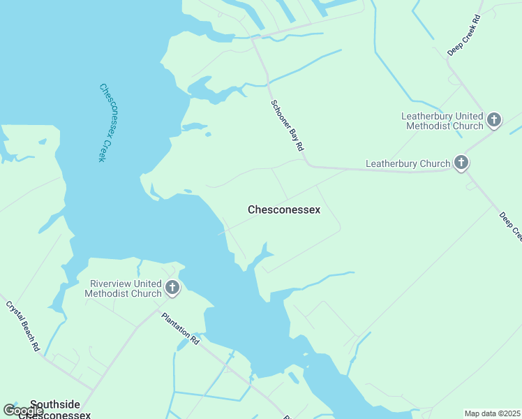 map of restaurants, bars, coffee shops, grocery stores, and more near 17479 Northside Road in Onancock