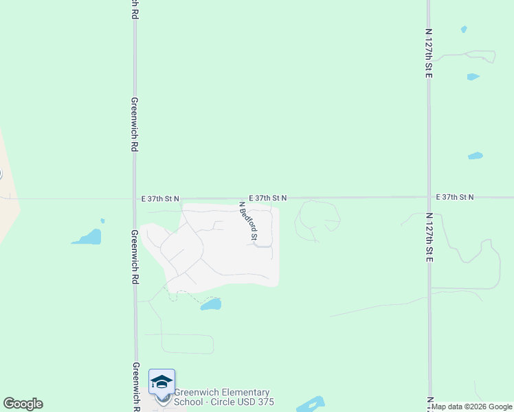 map of restaurants, bars, coffee shops, grocery stores, and more near 12101 East 37th Street North in Wichita