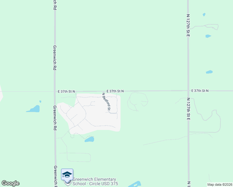 map of restaurants, bars, coffee shops, grocery stores, and more near 12101 East 37th Street North in Wichita