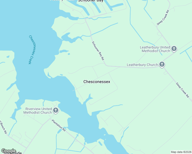 map of restaurants, bars, coffee shops, grocery stores, and more near 17324-17884 Northside Road in Onancock