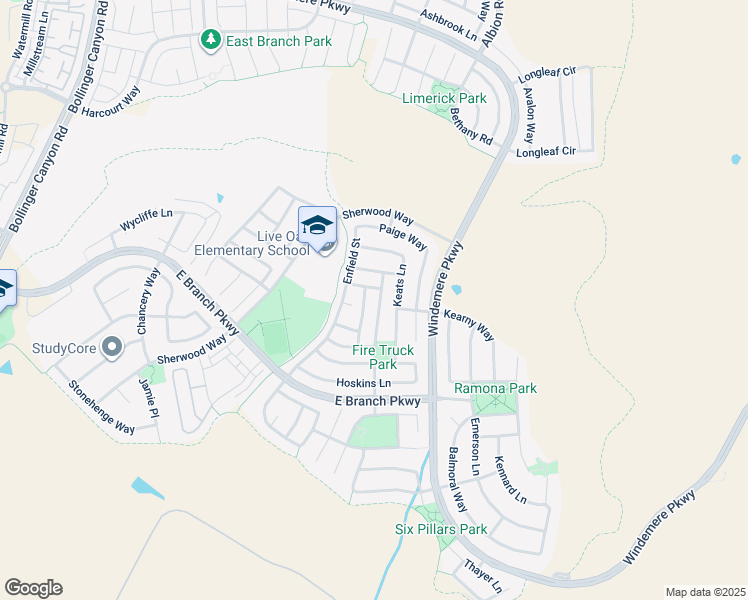 map of restaurants, bars, coffee shops, grocery stores, and more near 2165 Arlington Way in San Ramon