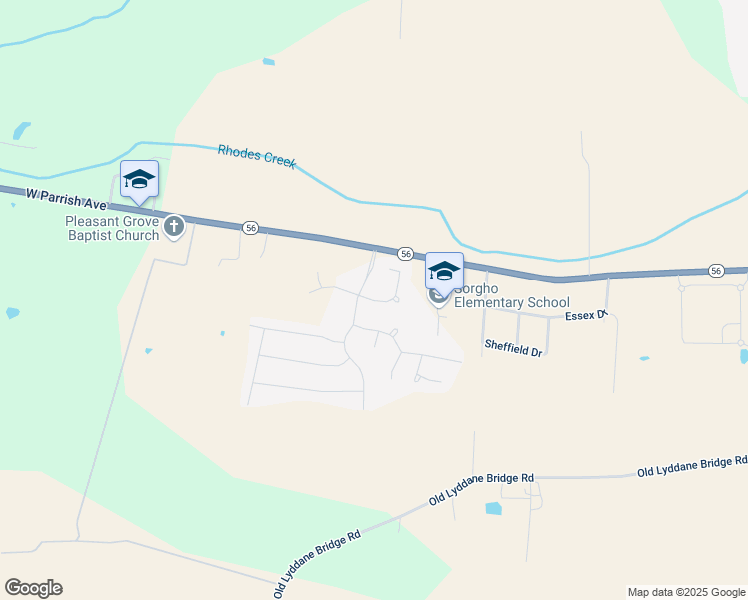 map of restaurants, bars, coffee shops, grocery stores, and more near 5483 Meadow Grove Drive in Owensboro