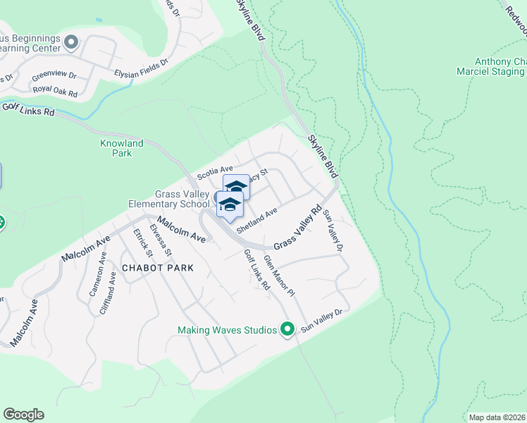 map of restaurants, bars, coffee shops, grocery stores, and more near 10919 Cotter Street in Oakland